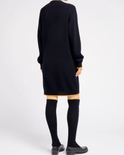 Women Barrie Long V-neck cardigan in lightweight cashmere