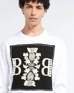 Barrie Long-sleeved T-shirt with cashmere B logo patch