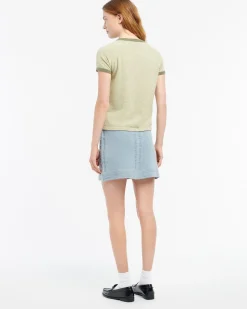 Women Barrie Mottled cashmere top with B logo