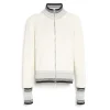 Women Barrie Mottled cashmere zip-up cardigan