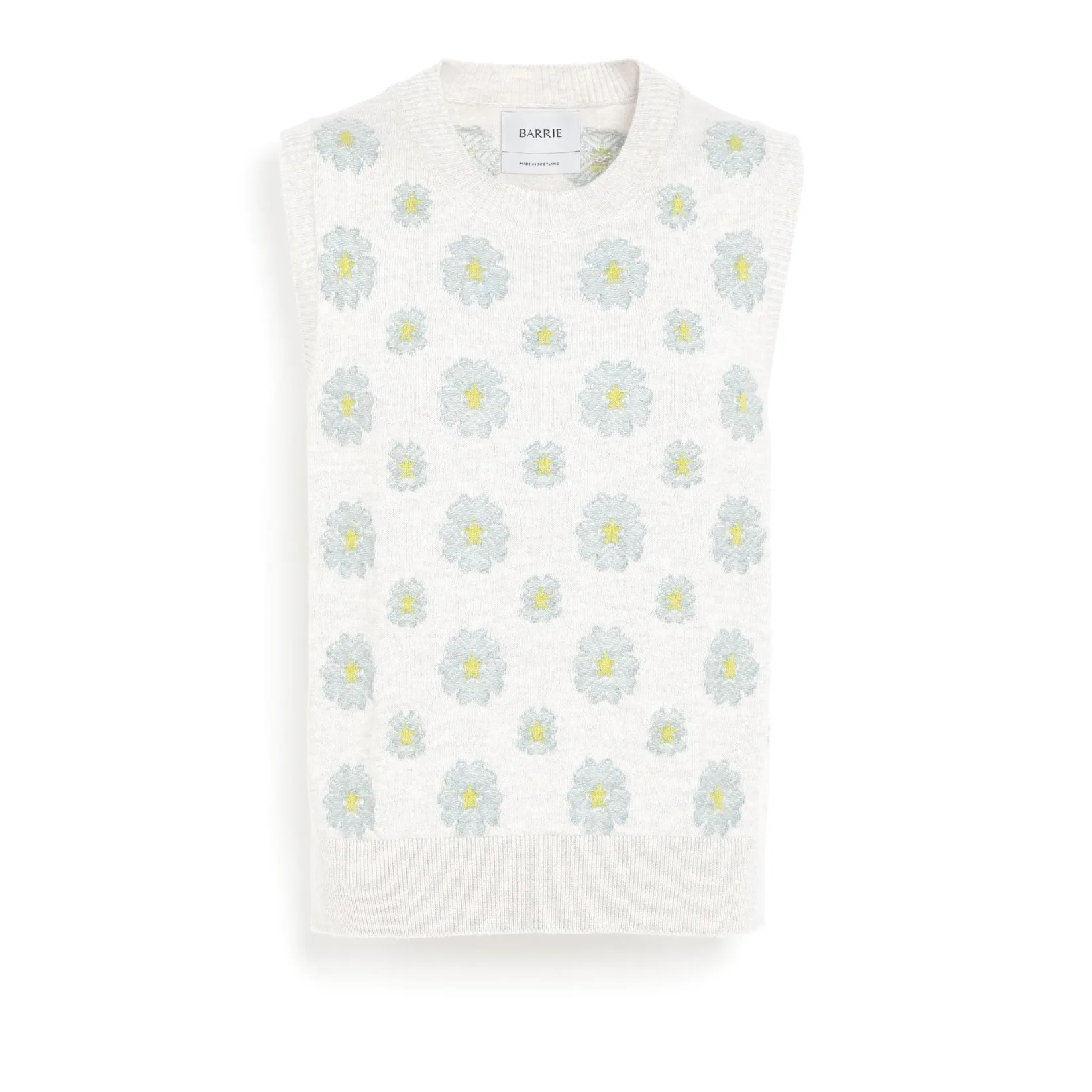 Women Barrie Poppy cashmere and cotton top