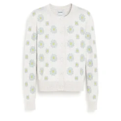 Women Barrie Poppy cashmere and cotton cardigan