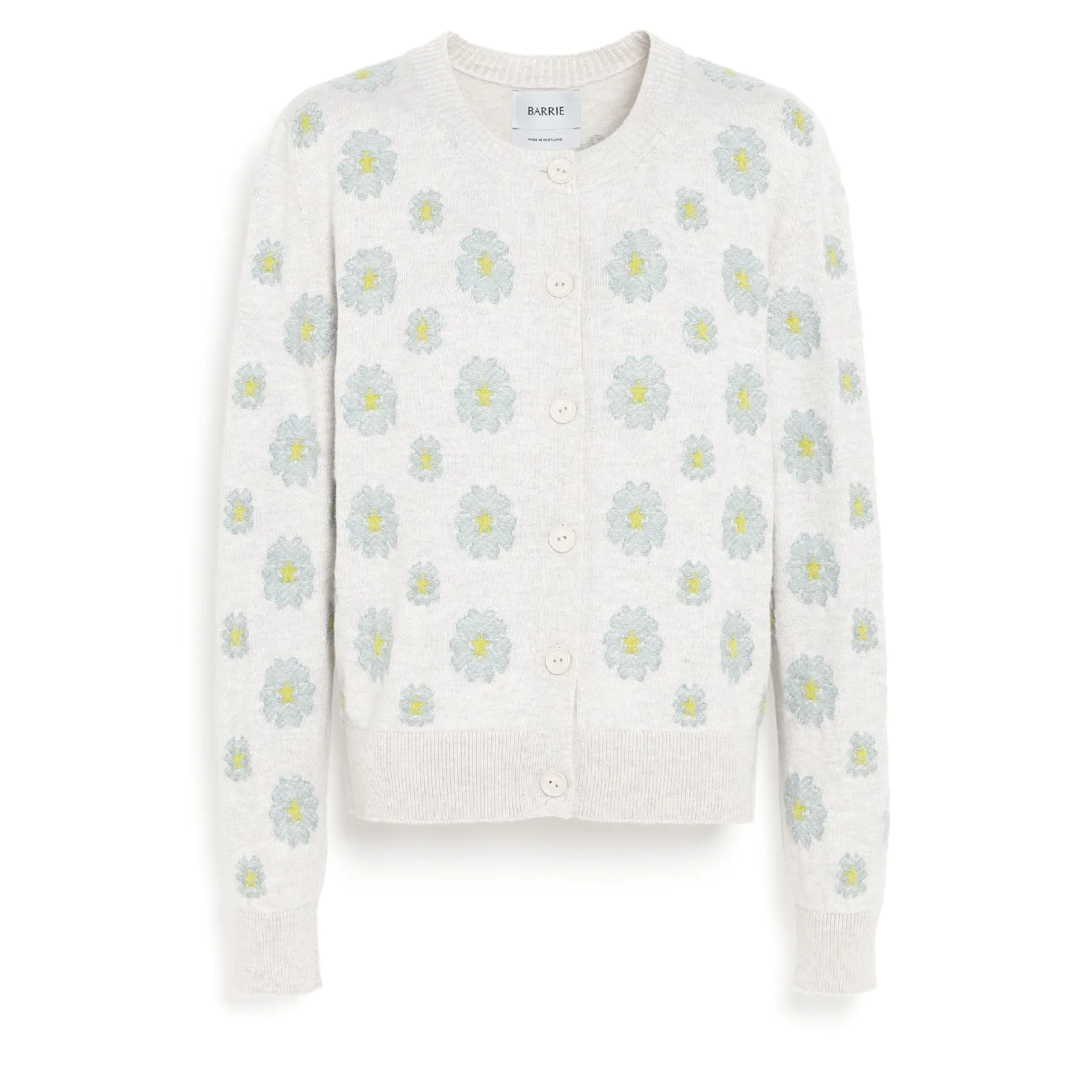 Women Barrie Poppy cashmere and cotton cardigan