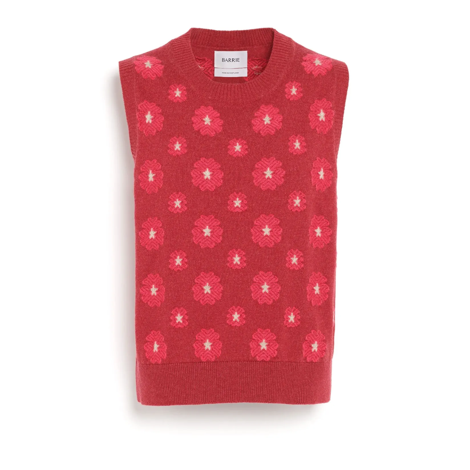 Women Barrie Poppy cashmere and cotton top