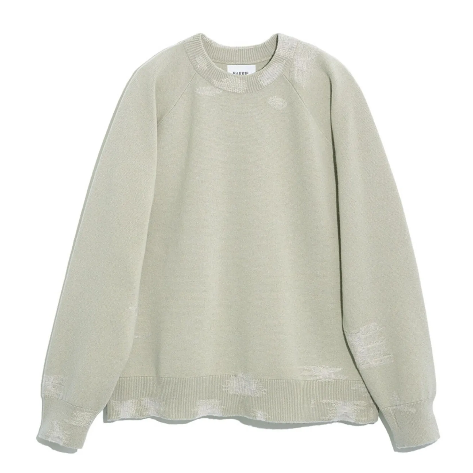 Barrie Round-neck cashmere, cotton and lambswool jumper