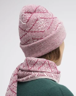 Women Barrie Scarf in cashmere with a monogram motif