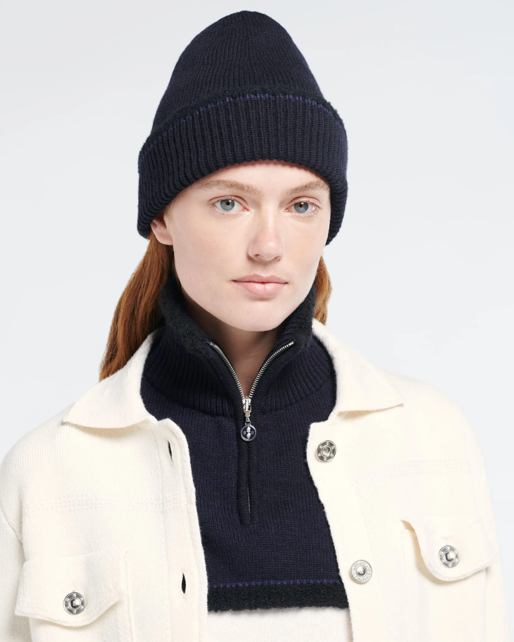 Women Barrie Shearling cashmere and alpaca collar