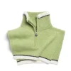 Women Barrie Shearling collar in cashmere and alpaca
