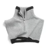 Women Barrie Shearling collar in cashmere and alpaca