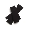 Women Barrie Shearling-effect cashmere fingerless gloves