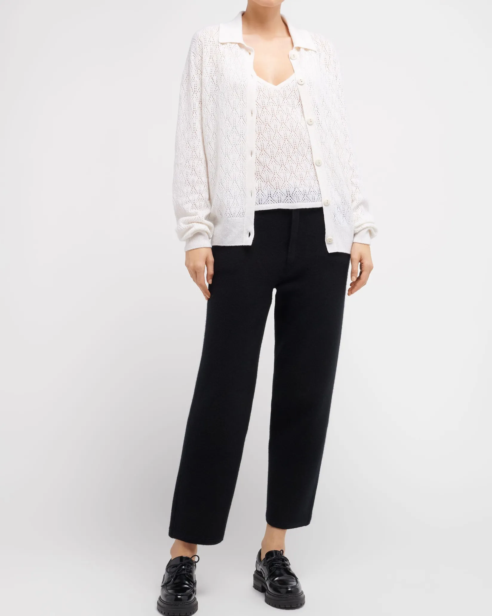 Women Barrie Shirt in cashmere lace