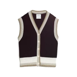 Women Barrie Sleeveless cashmere cardigan