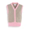 Women Barrie Sleeveless cashmere cardigan