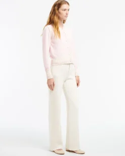 Women Barrie Sleeveless cashmere cardigan
