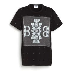 Women Barrie Sparkling T-Shirt with logo cashmere patch