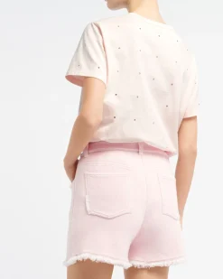 Women Barrie Sparkling T-Shirt with cashmere B logo patch