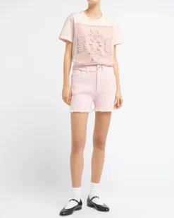 Women Barrie Sparkling T-Shirt with cashmere B logo patch