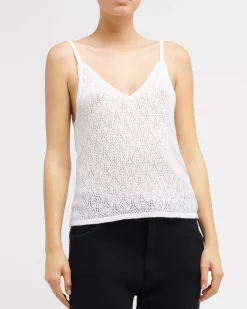 Women Barrie Strappy top in cashmere lace