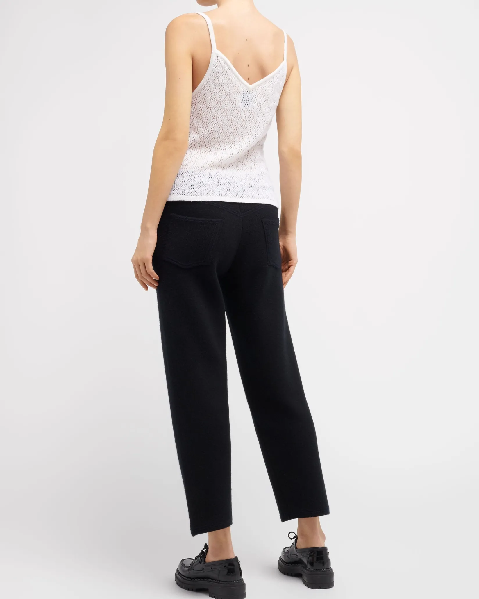 Women Barrie Strappy top in cashmere lace
