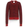Women Barrie Striped cardigan in cashmere, alpaca and silk