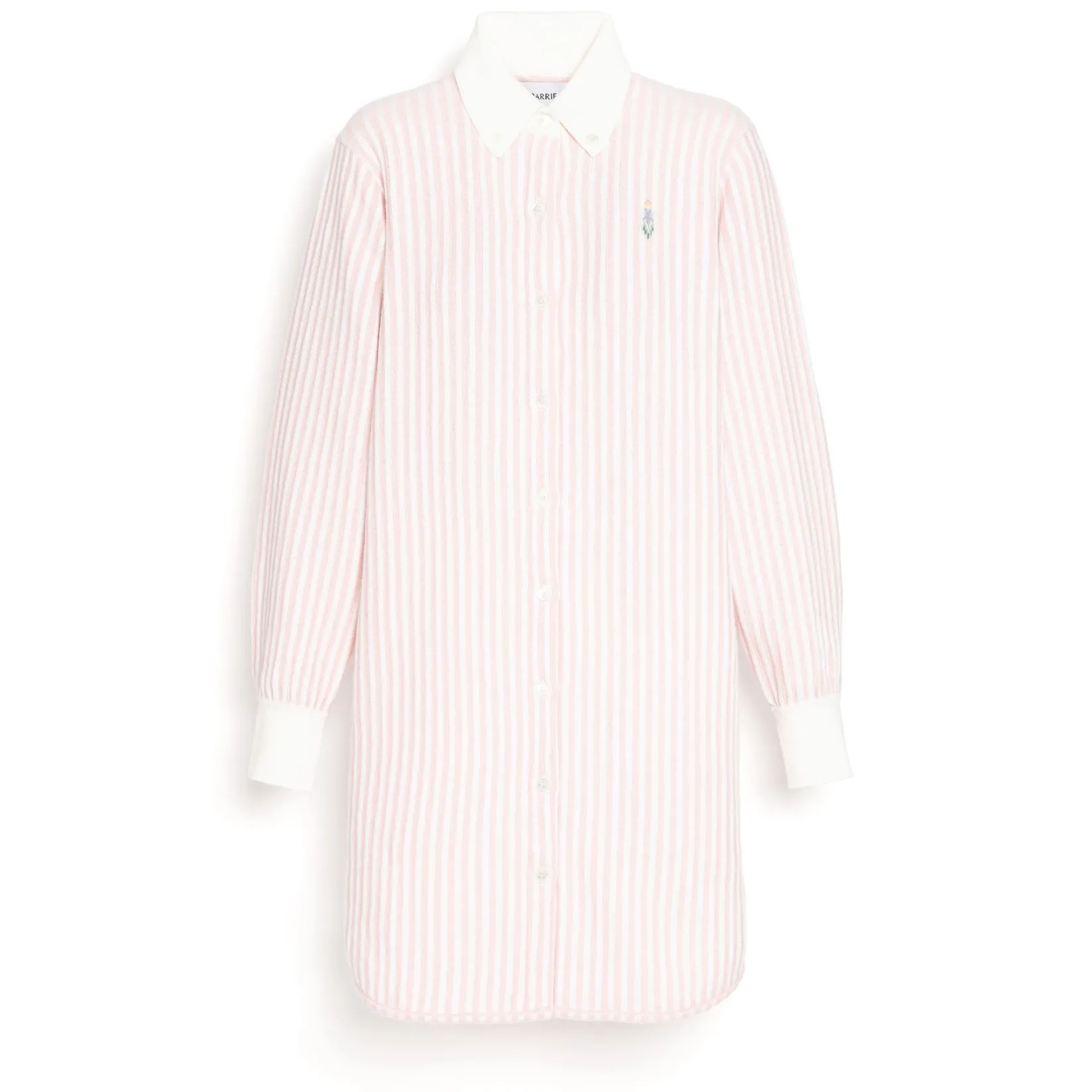 Women Barrie Striped cashmere and cotton dress