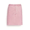 Women Barrie Striped cashmere and cotton Denim skirt