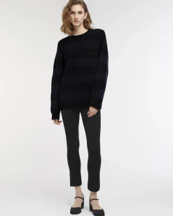 Women Barrie Striped cashmere jumper