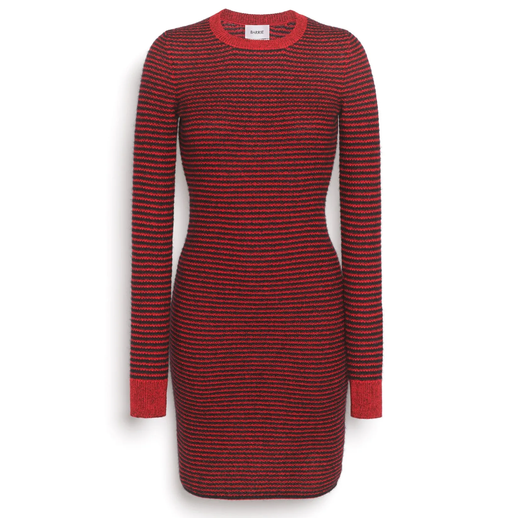 Women Barrie Striped dress in cashmere, alpaca and silk