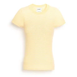 Women Barrie Striped top in cashmere, alpaca and silk