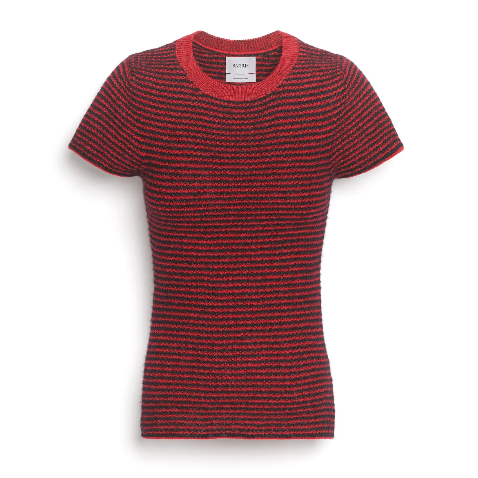 Women Barrie Striped top in cashmere, alpaca and silk