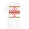 Women Barrie Striped t-shirt with logo cashmere patch