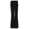 Women Barrie Suede-effect trousers in cashmere and cotton
