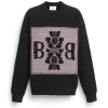 Women Barrie Sweatshirt with logo cashmere patch
