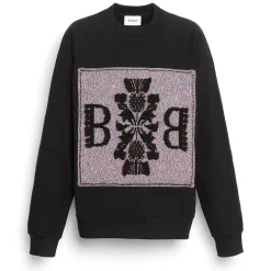 Women Barrie Sweatshirt with logo cashmere patch