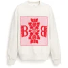 Women Barrie Sweatshirt with logo cashmere patch