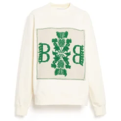 Women Barrie Sweatshirt with logo cashmere patch