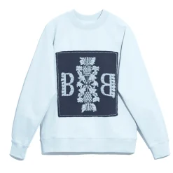 Women Barrie Sweatshirt with logo cashmere patch