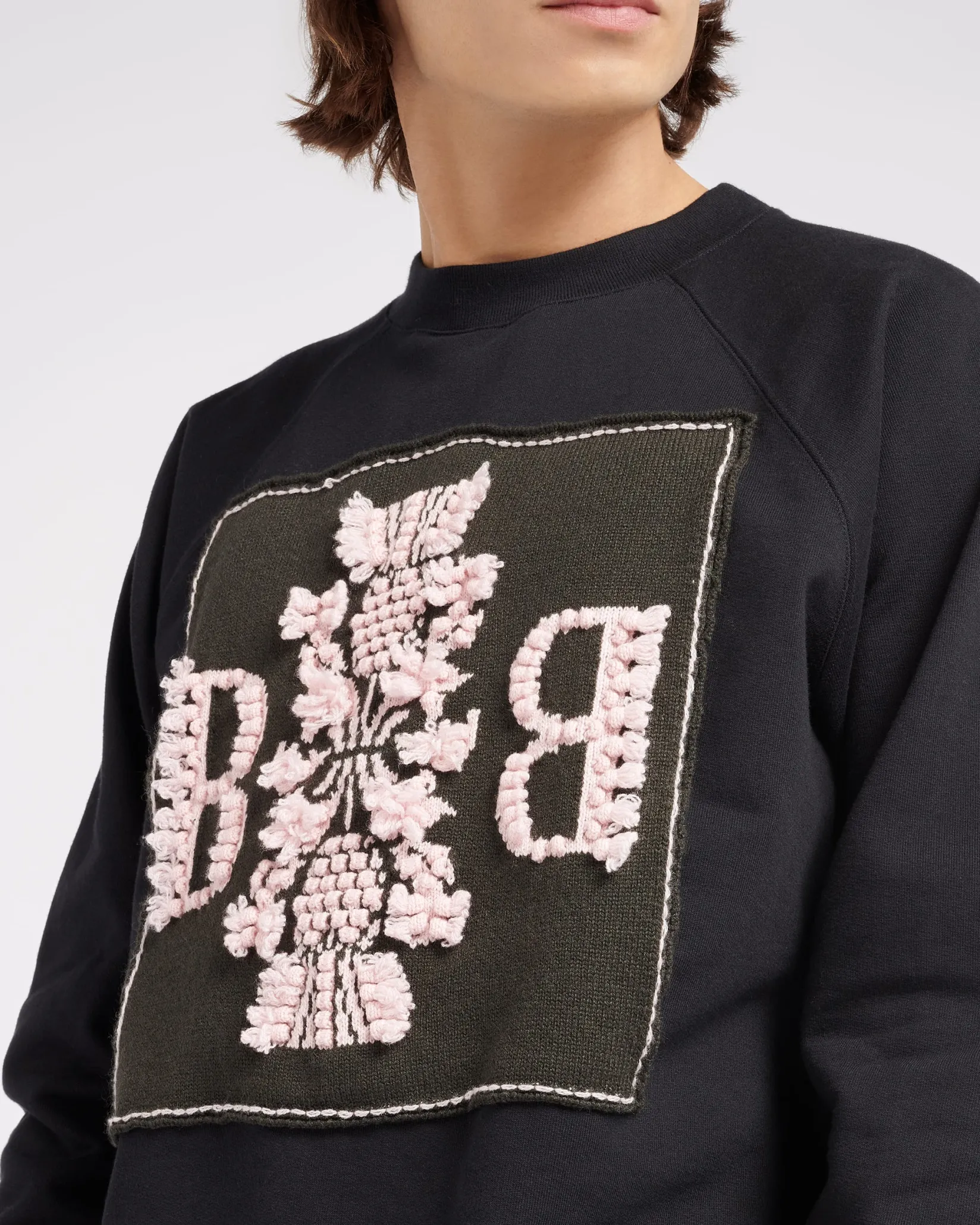 Women Barrie Sweatshirt with logo cashmere patch