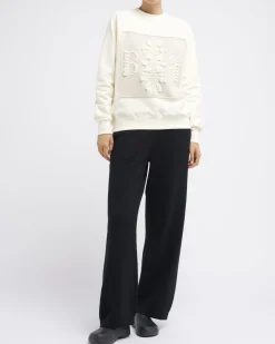 Women Barrie Sweatshirt with logo cashmere patch
