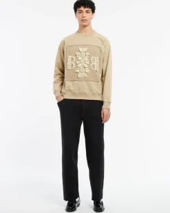 Barrie Sweatshirt with logo cashmere patch
