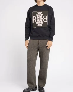 Women Barrie Sweatshirt with logo cashmere patch