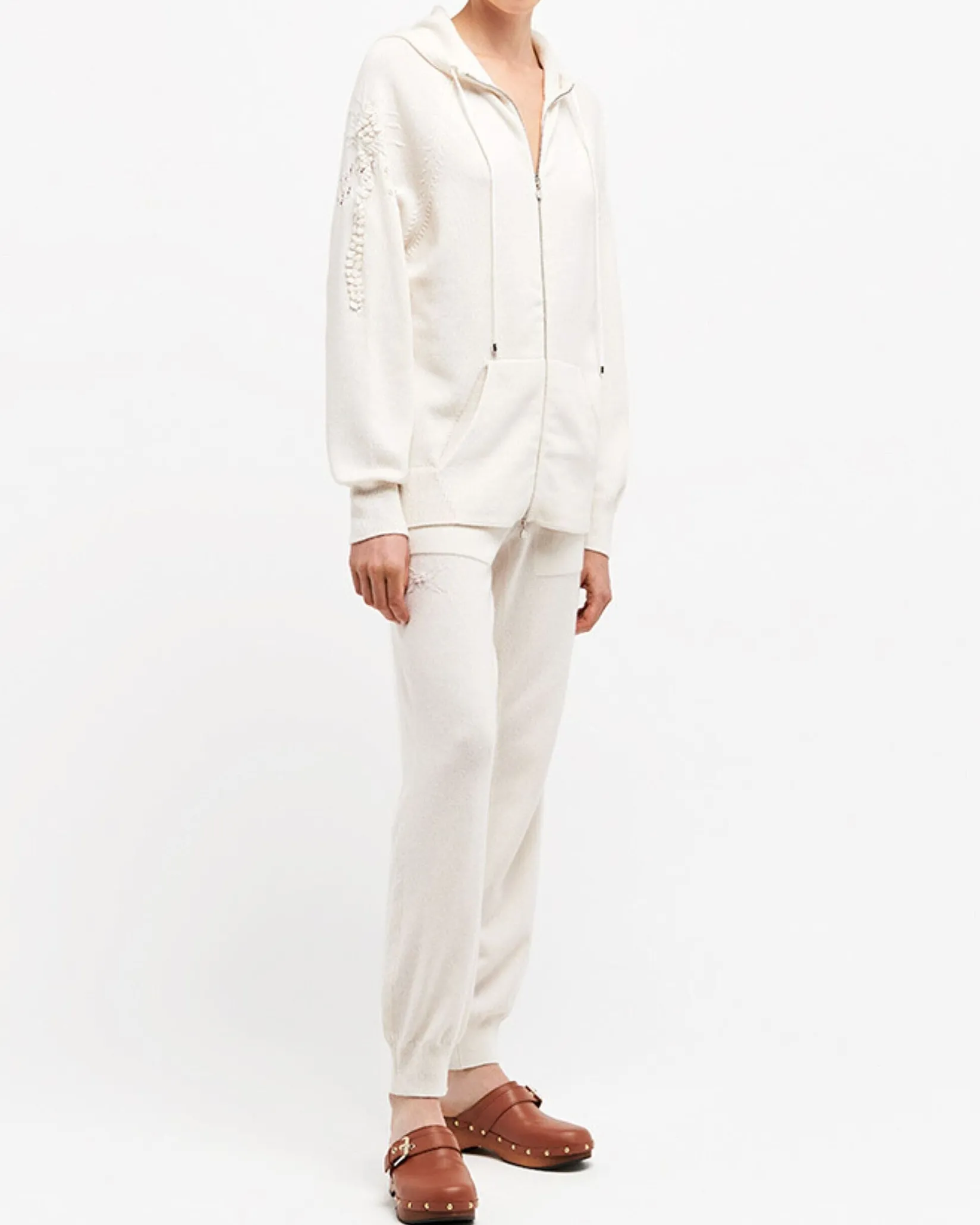 Women Barrie Timeless cashmere joggers