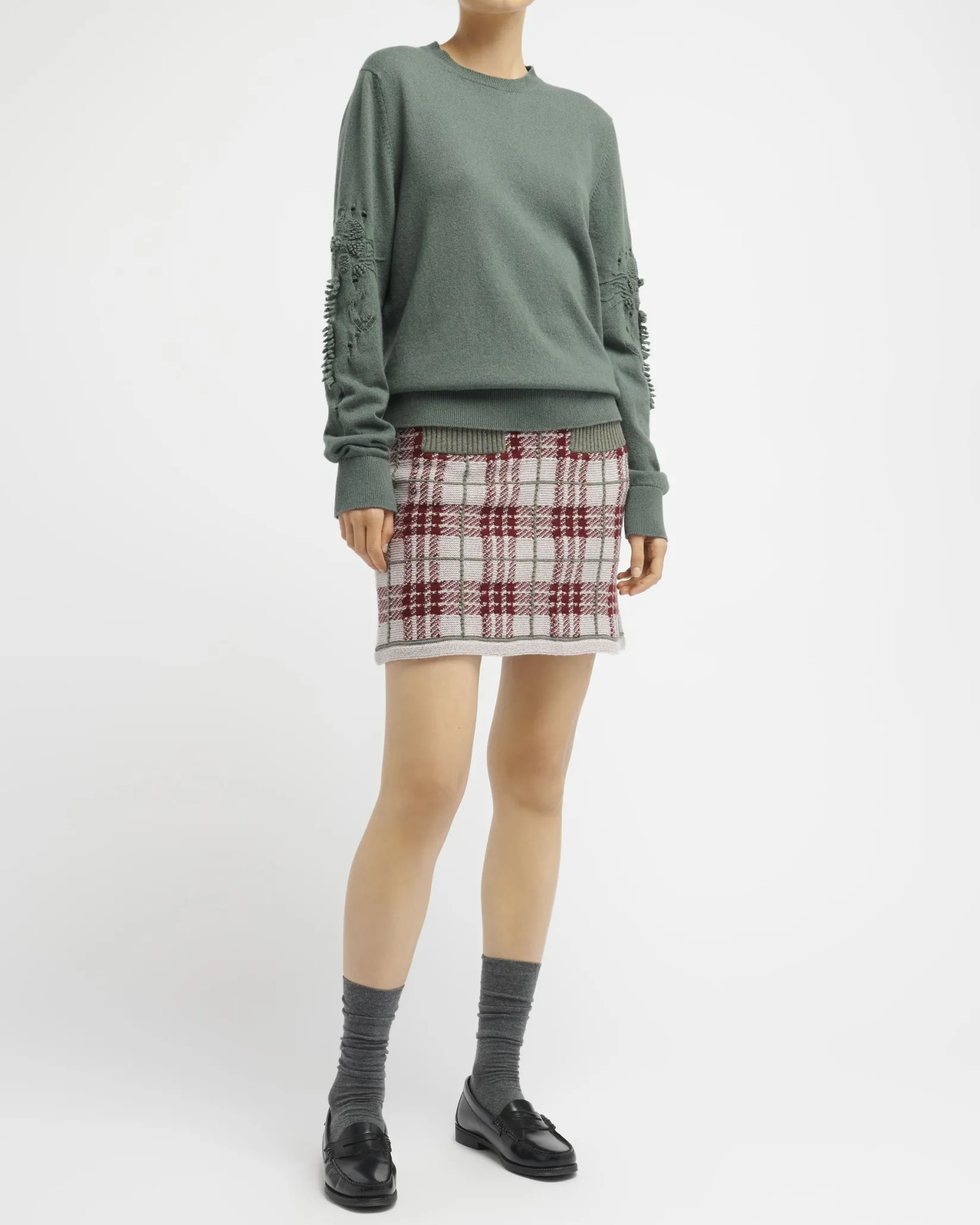 Women Barrie Timeless round-neck cashmere jumper