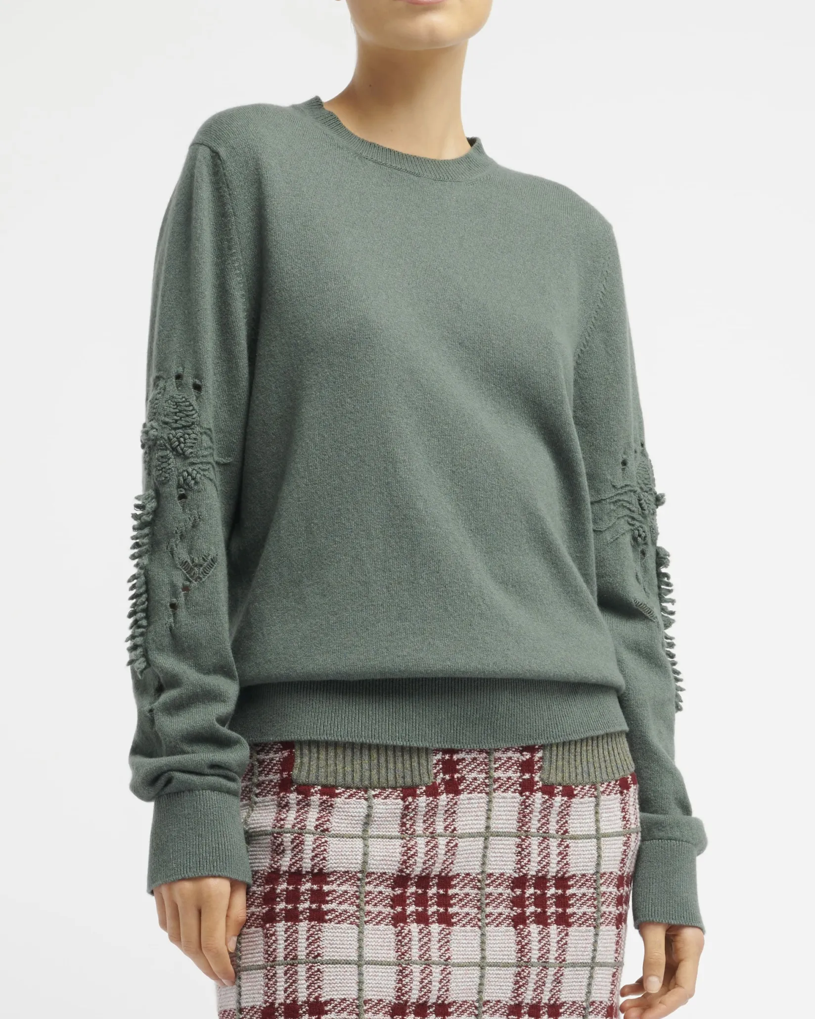 Women Barrie Timeless round-neck cashmere jumper