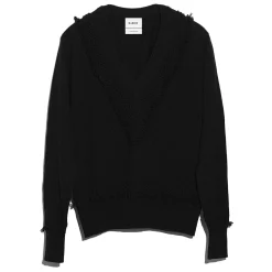 Women Barrie Timeless V-neck cashmere jumper