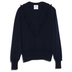 Women Barrie Timeless V-neck cashmere jumper