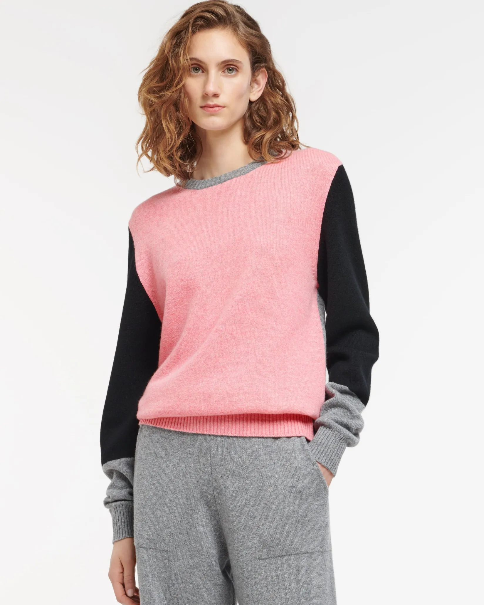 Women Barrie Timeless wide cashmere trousers