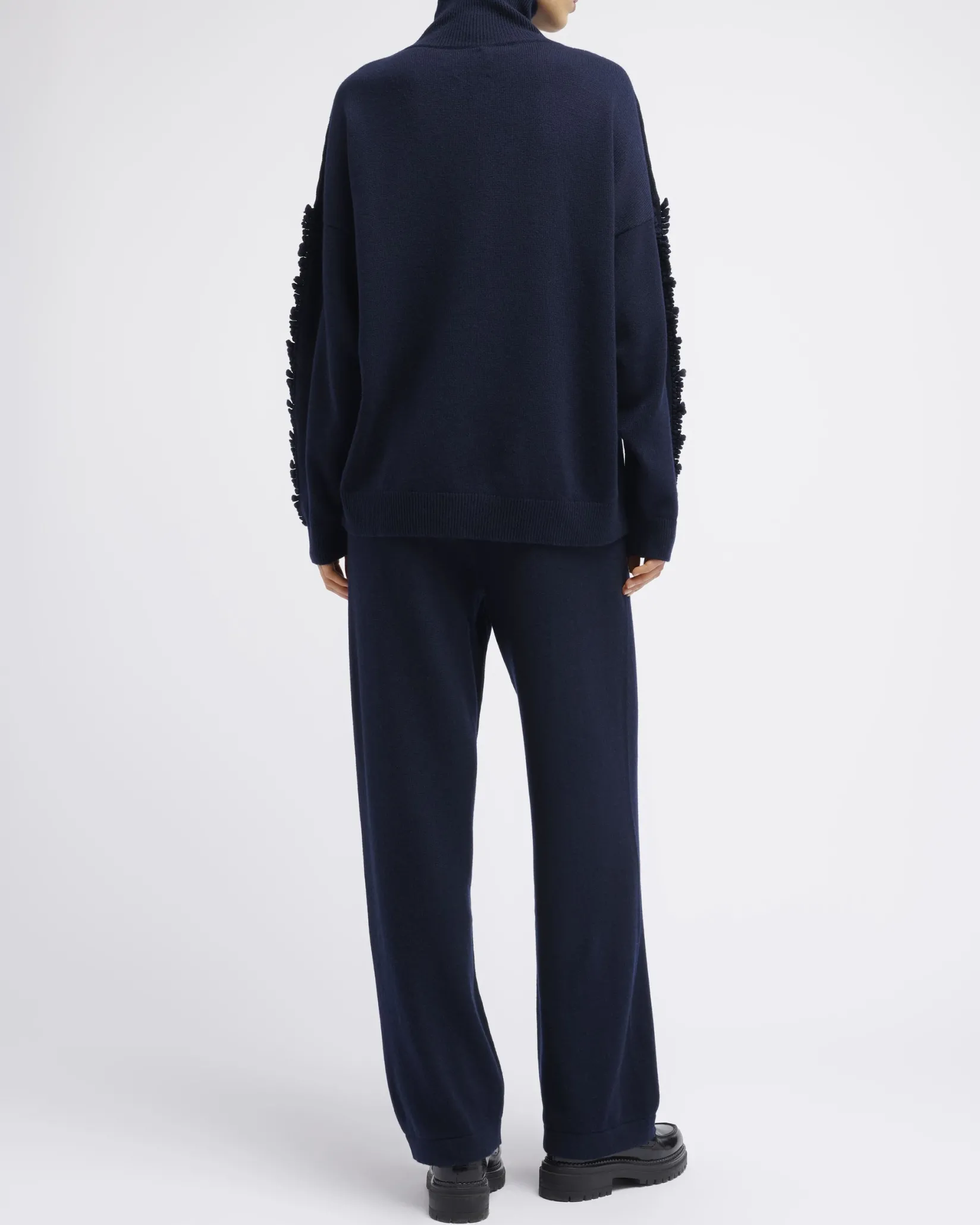 Women Barrie Timeless wide cashmere trousers