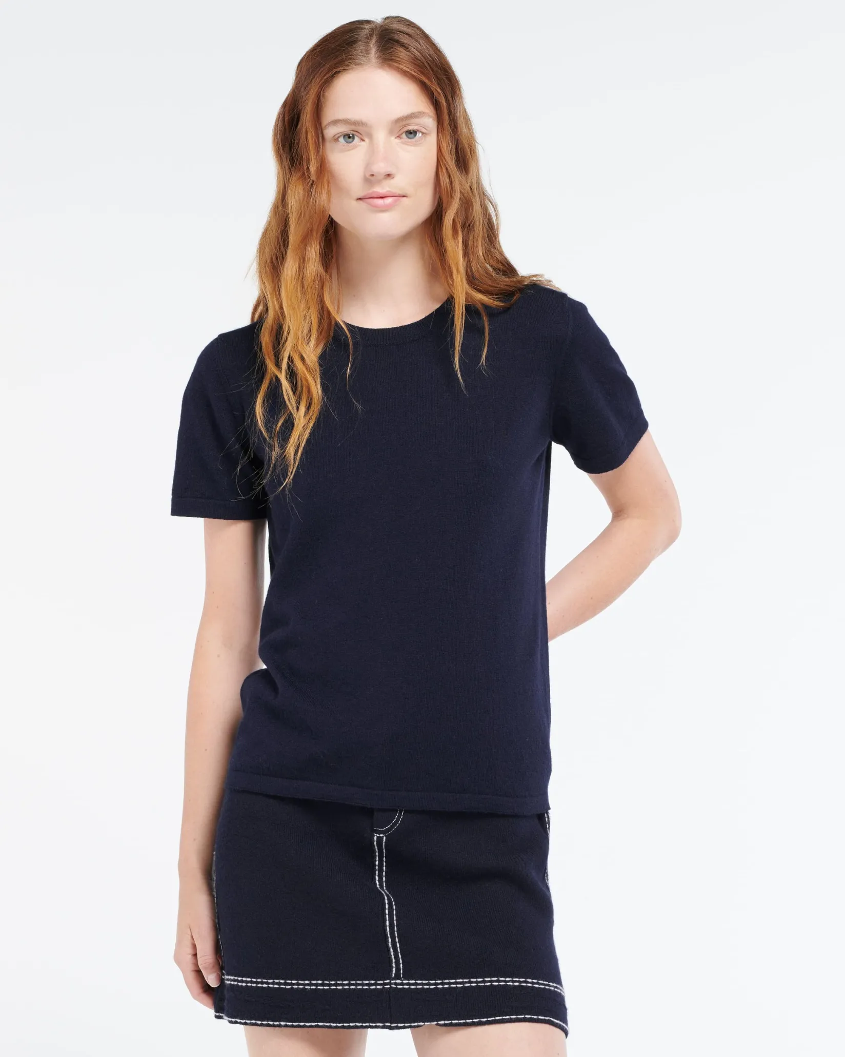 Women Barrie Top in cashmere and silk