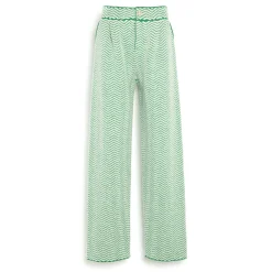 Women Barrie Trousers in cashmere, wool and silk with a chevron motif